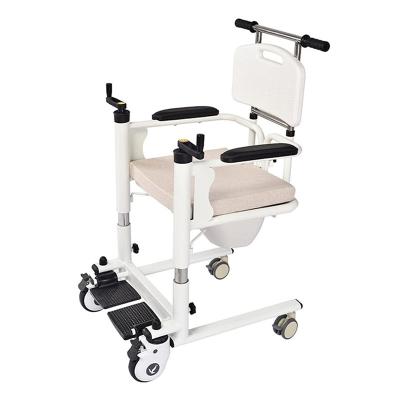 China Traditional Hospital With Toilet Wheelchair Folding Light Reinforcement Thickening Disabled Wheelchair for sale