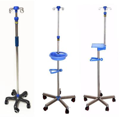 China Modern Heavy Duty Hospital Equipment Infusion Stand Convenient And Durable Iv Pole for sale