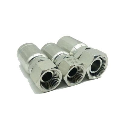 China 20411 Metric Female Carbon Steel Hydraulic Hose Fittings One Piece Fitting for sale