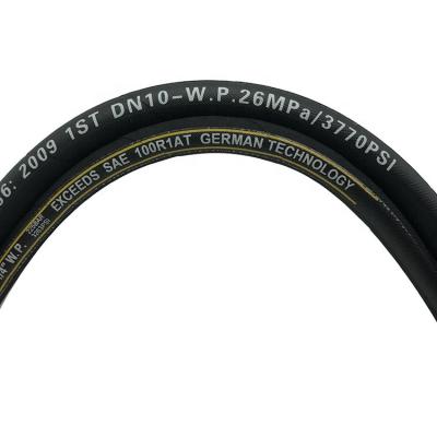 China NBR 3/8 Inch SAE 100r2at 2sn High Pressure Oil Heavy Duty Braid Oil Steel Wire Parker Standard Rubber Hydraulic Hose For Excavator for sale