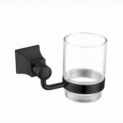 China Modern Bathroom Toothbrush Holder / Wall Mounted Brass Tumbler Cup for sale