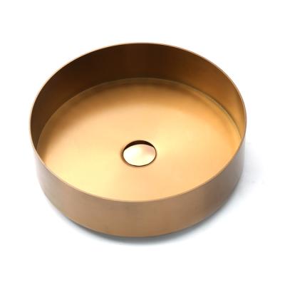 China Sink Factory Supply Non-seepage Water Stainless Steel Bathroom Water Vessel Sink for sale