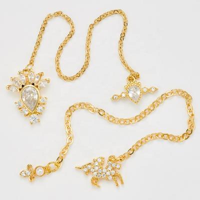 China Nail Charms Art Jewelry Zircon Net Red Luxury Diamond Jewelry 3d Crystal Nail Chain Zircon Jewelry Nail for sale