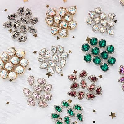 China Nail Charms Nail Art Metal Gems Jewelry Stones Rhinestones Crystals Diamonds Nail for 3D Nails Art Decoration for sale