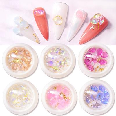 China Nail charms nail Art Symphony Crystal Stone Japan shareydva the same paragraph Aurora Stone DIY three-dimensional irregular diamond nail jewelry for sale