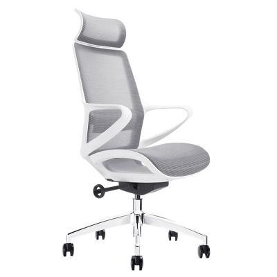 China (Size) High Swivel Ergonomic Adjustable Back Mesh Chair With Headrest Office Chair for sale