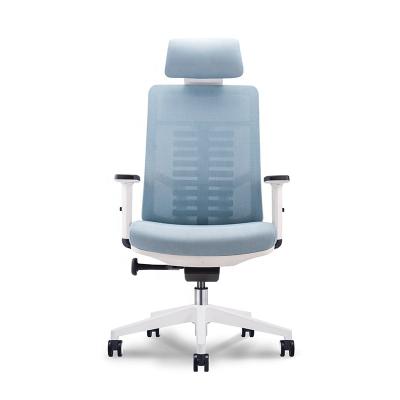 China (Size) Mesh Fabric Ergonomic Most Popular Office Chair Adjustable With Headrest for sale