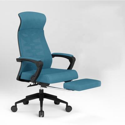 China (Size) Ergonomic Comfortable Adjustable Office Mesh Chair With Footrest Sleep Swivel Chair for sale