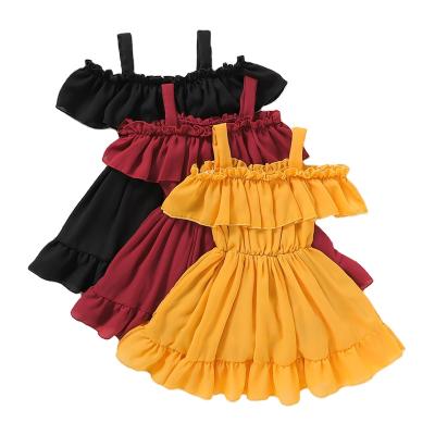 China Printing 2021 Color High Quality Pure Cotton Kids Girls Sleeveless Dresses for sale