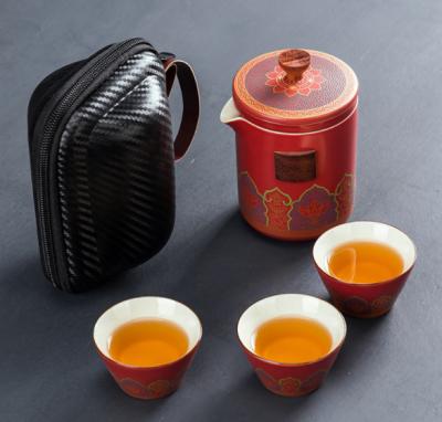 China Viable Chinese Green Teapot Tea Bag Gift Set Factory Price for sale