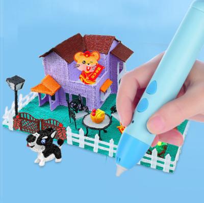 China Odorless DIY 3D Printer Printing Pen Set 3D Pen Child Education Printing Pen Drawing Pla Filament For for sale