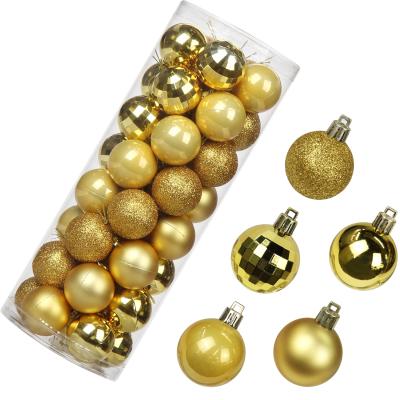 China Traditional Christmas Tree Holiday Party Shatterproof Small Ball With Hanging Loop 2.36