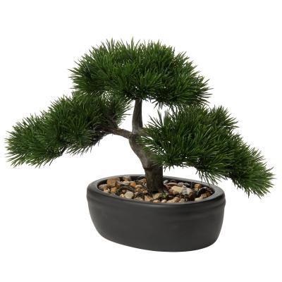 China Home Office Traditional Decoration Pond Faux Square Tree 9 Inch - Mini Tall Artificial Bonsai Tree In Ceramic Pots for sale