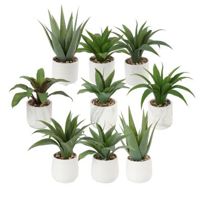 China 2021 Tropical New OEM Customized Realistic Artificial Aloe Vera Plant For Sale Indoor Artificial Tropical Plant for sale