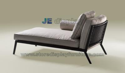 China Fabric Upholstery Chaise lounge sofa for Store leisure aera with Duck feather Cushion for sale