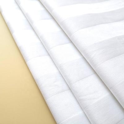 China 3CM Satin Stripe Hotel Sheet Fabric Shrink-Resistant 100% Cotton for sale