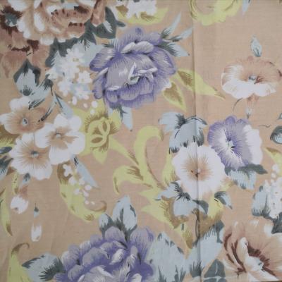 China Downproof Shrink-Resistant Dye Printing Rose Flower Cotton Fabric for sale