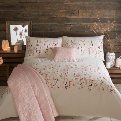 China 2017 disposable new design reactive printed cotton bedding set for sale