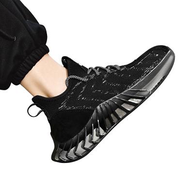 China Lightweight Stylish Breathable Knit Upper Mens Sports Shoes Sole Male Tpu Shoes Sneaker for sale