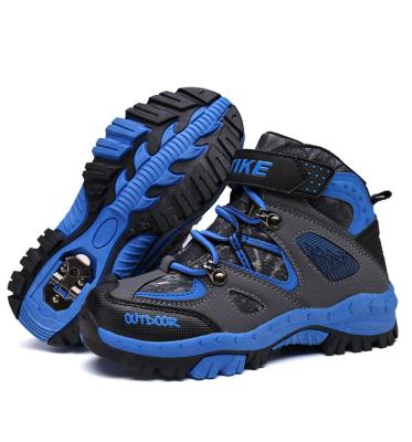 China Unique Design Fashion Mountaineering Waterproof Hiking Shoes Waterproof Outdoor Kids for sale