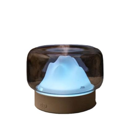 China Hot Selling Mountain View 400ML Portable Ultrasonic Aroma Diffuser Car Ultrasonic Atomizer Fogger Maker Air Mist Cool Humidifier for sale