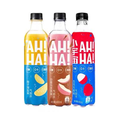 China Unique Chinese mixed flavor! 480ml Soda Fruit Flavor Sparkling Soda Drinks Aha Soda Sparkling Drinks for sale