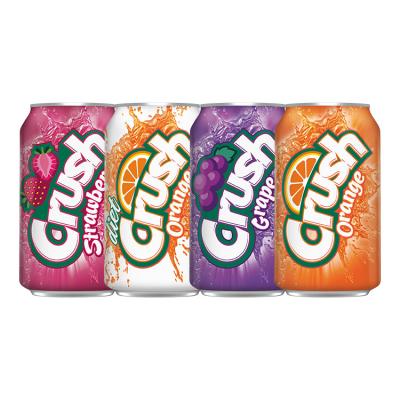 China Crush Canned Strawberry Grape Soda Orange Fruit Soda Normal Crush Orange Soda for sale