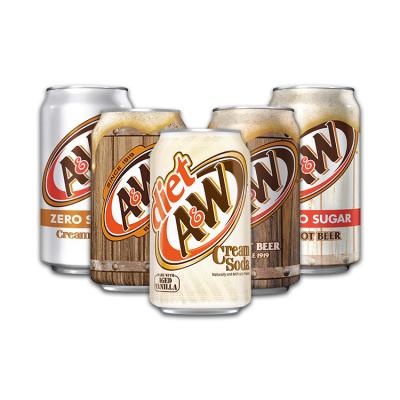 China A&W Beer Soda Cans, 12 fl oz cans, 12 pack A& W for sale