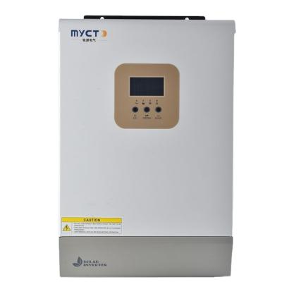 China Solar Inverter 5Kw Home Solar Systems Hybrid Solar Inverter For Residential Photovoltaic 470*310*120mm for sale