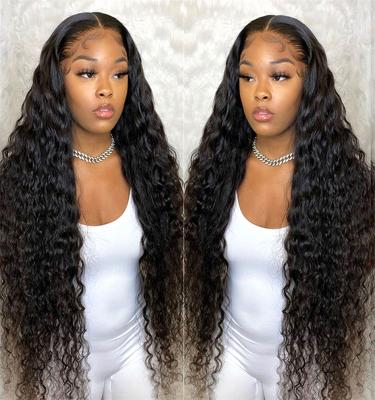 China Wholesale Lavishbeauty Silky Straight Wave Cuticle Aligned Unprocessed Brazilian Virgin Human Hair Full Lace Wigs For Black Women for sale