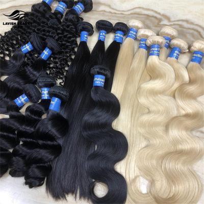 China Lavishbeauty RTS Silky Straight Raw Virgin Brazilian Wave Cuticle Aligned Hair, Grade 10a Virgin Hair Wholesale Seller, Brazilian Hair Extension for sale