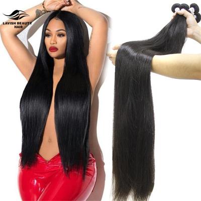 China 100% Cuticle Aligned Human Hair Mink Straight Curly Wave Weft Bundles Extension Wholesale Silky Straight Wave Hair Vendor Lavishbeauty RTS for sale