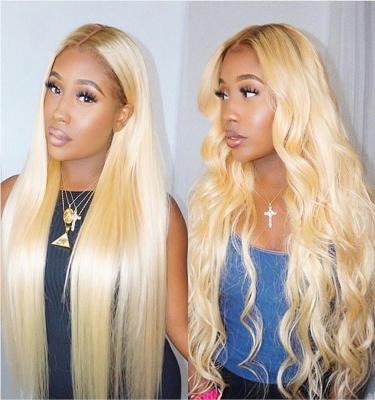 China Lavishbeauty 613 Full Lace Wig 613 Human Hair Full Lace Wig 613 Virgin Human Hair Silky Straight Blonde Brazilian Hair Full Lace Wig for sale