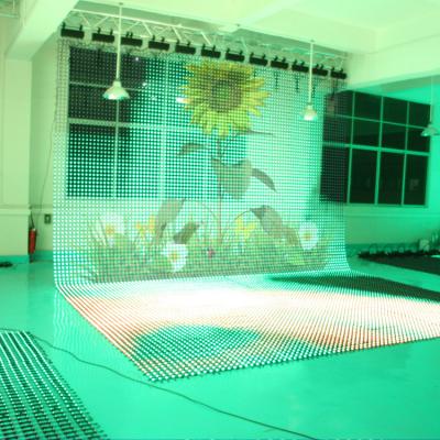 China P37 High Brightness Indoor And Outdoor Waterproof Flexible Led Curtain For Showing Outdoor Led Media Mesh For Sale for sale