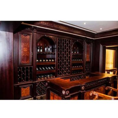 China 2019 High End Wooden Wine Cellar Advertising, Wine Display, Decoration For Wine Shop for sale