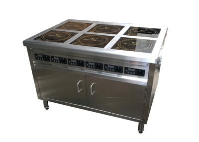 China 6 Zone Freestanding Induction Range With Double Oven Water Proof Design for sale