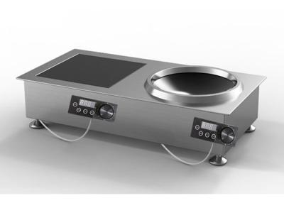 China Two Burner Induction Cooktop Built In With Wire Extend Control Device big power induction hobs/wok for sale