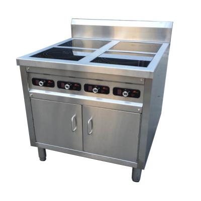 China Industrial Electric Cooking Range Stainless Steel Stove Electric With Four Burners for sale