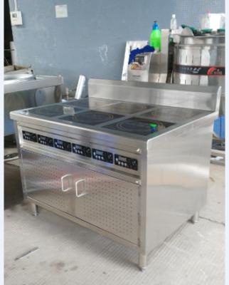 China Customized Electric Cooking Range For Commercial Six Eyes Burner Stainless Steel for sale