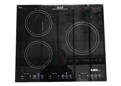 China Hoog rendement 3 Streekinductie Cooktop voor de Gemakkelijke Installatie van Resturant Te koop