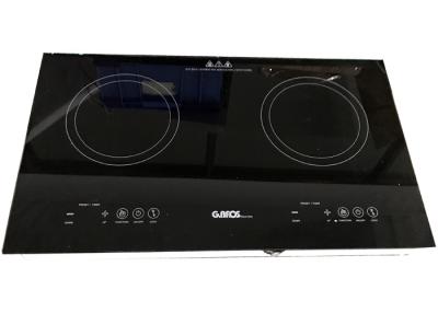 China Easy Clean 2 Burner Induction Cooktop , Double Plate Induction Cooker 3000W for sale