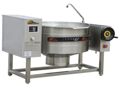 China 30kw Industrial Soup Kettle , Steam Jacketed Kettle Manual Tilting Type for sale