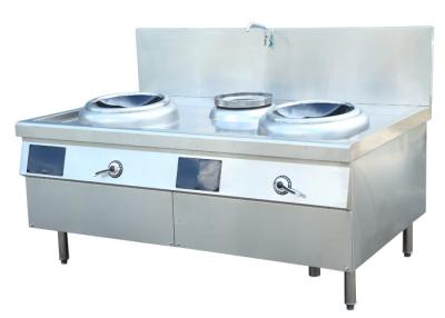 China School canteen commercial electric induction Double wok 2 * 15 kw for sale