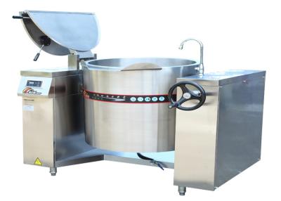 China 150L 100L 200L Electric Tilting Full Steam Jacketed Kettle 3PH / 380V 10kw 15KW 25KW for sale