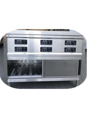 China Control de cocinar eléctrico 380V/3PH del interruptor rotatorio de la gama del acero inoxidable de 6 zonas en venta