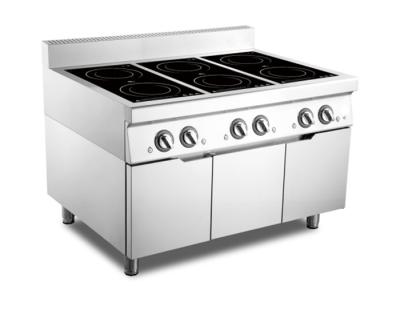 China High Efficient Commercial Catering Equipment 6 Range Boil Electric Induction Cooker for sale