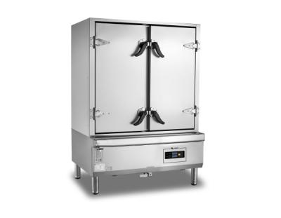 China 2 Door Commercial Food Steamer , High Efficiency Catering Kitchen Equipment for sale