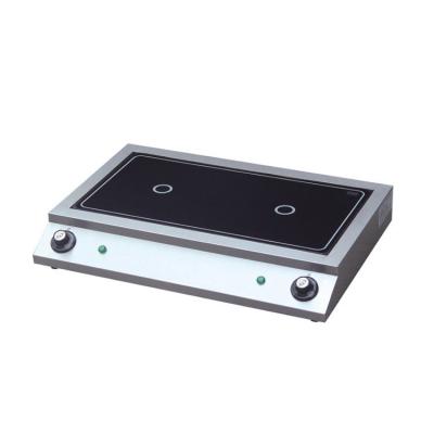 China 2 branderinductie Cooktop/Commercieel Inductiekooktoestel 3.5kw * 2 5kw * 2 Te koop