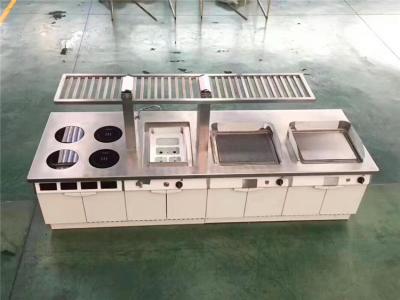 China Restaurant Hotel Kitchen Equipment Project List Depth 900Mm induction Modular Cooking Line for sale