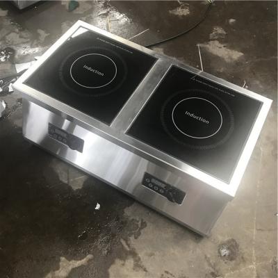 China modelo commrcial comercial czc-17O del avellanador 5KW del inducton del avellanador doble del cocinero en venta